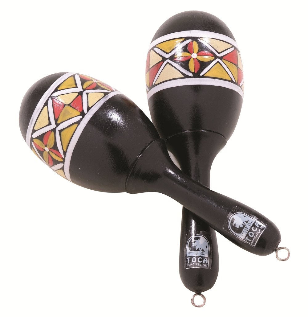 Shaker Maracas en bois peint