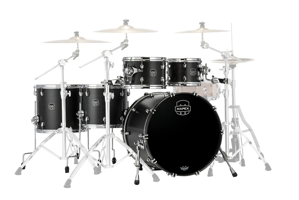 Batterie MAPEX Saturn 5 futs satin black Ultra Rock - GC22