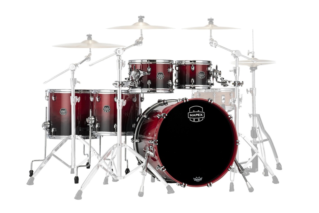 Batterie MAPEX Saturn 5 futs scarlet fade Ultra Rock - GC22