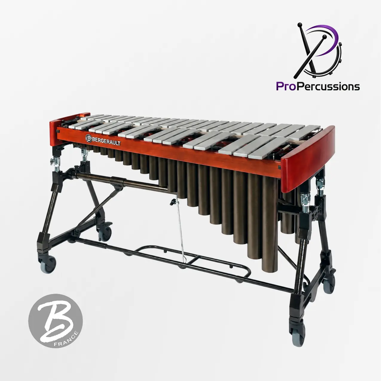 Vibraphone BERGERAULT 3.0 oct – Série PERFORMER | Avec moteur - Clavier argent