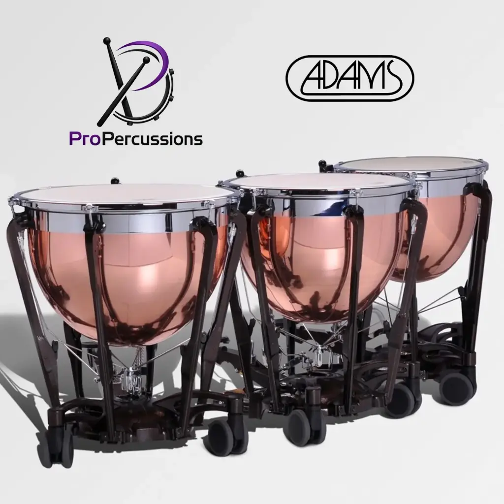 Timbales ADAMS 20" – Série Symphonic GEN II Fût en cuivre poli | Avec accordeur fin