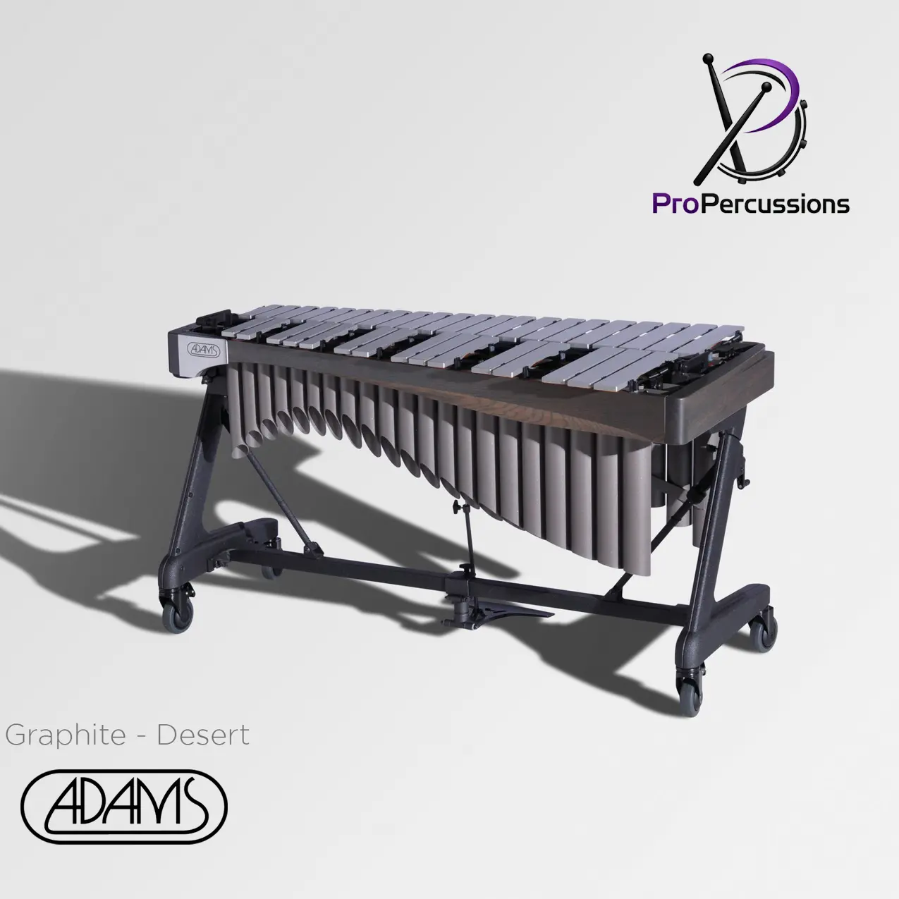 Vibraphone ADAMS 3.0 oct – Série ALPHA | Graphite - Desert - Clavier : argent