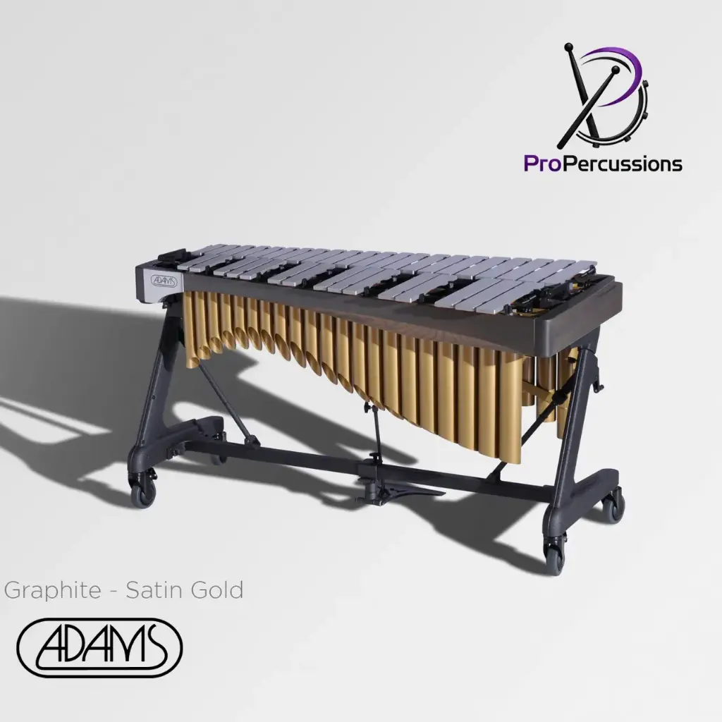 Vibraphone ADAMS 3.0 oct – Série ALPHA | Graphite - Satin gold - Clavier : argent