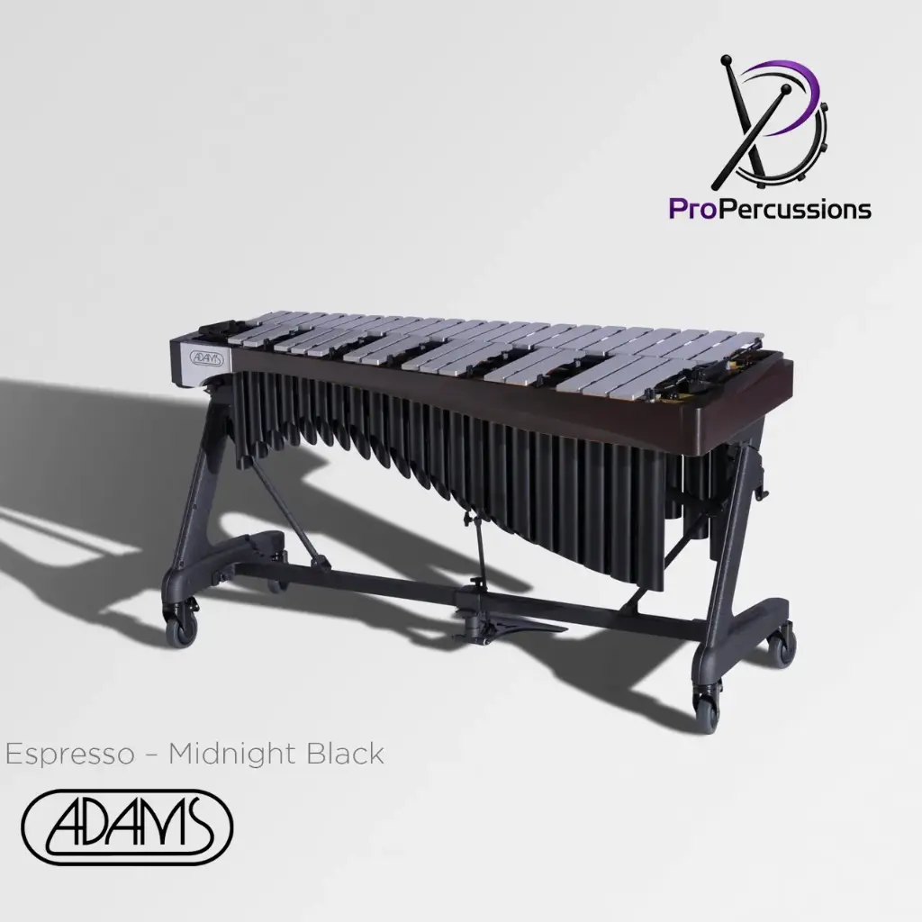 Vibraphone ADAMS 3.5 oct – Série ALPHA | Espresso - Midnight Black - Clavier : argent