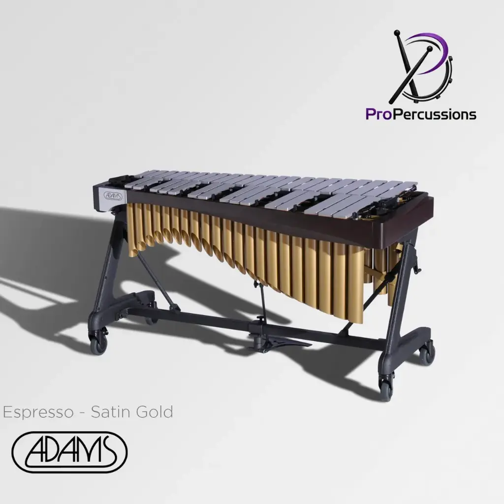 Vibraphone ADAMS 4.0 oct – Série ALPHA | Espresso - Satin Gold - Clavier : argent
