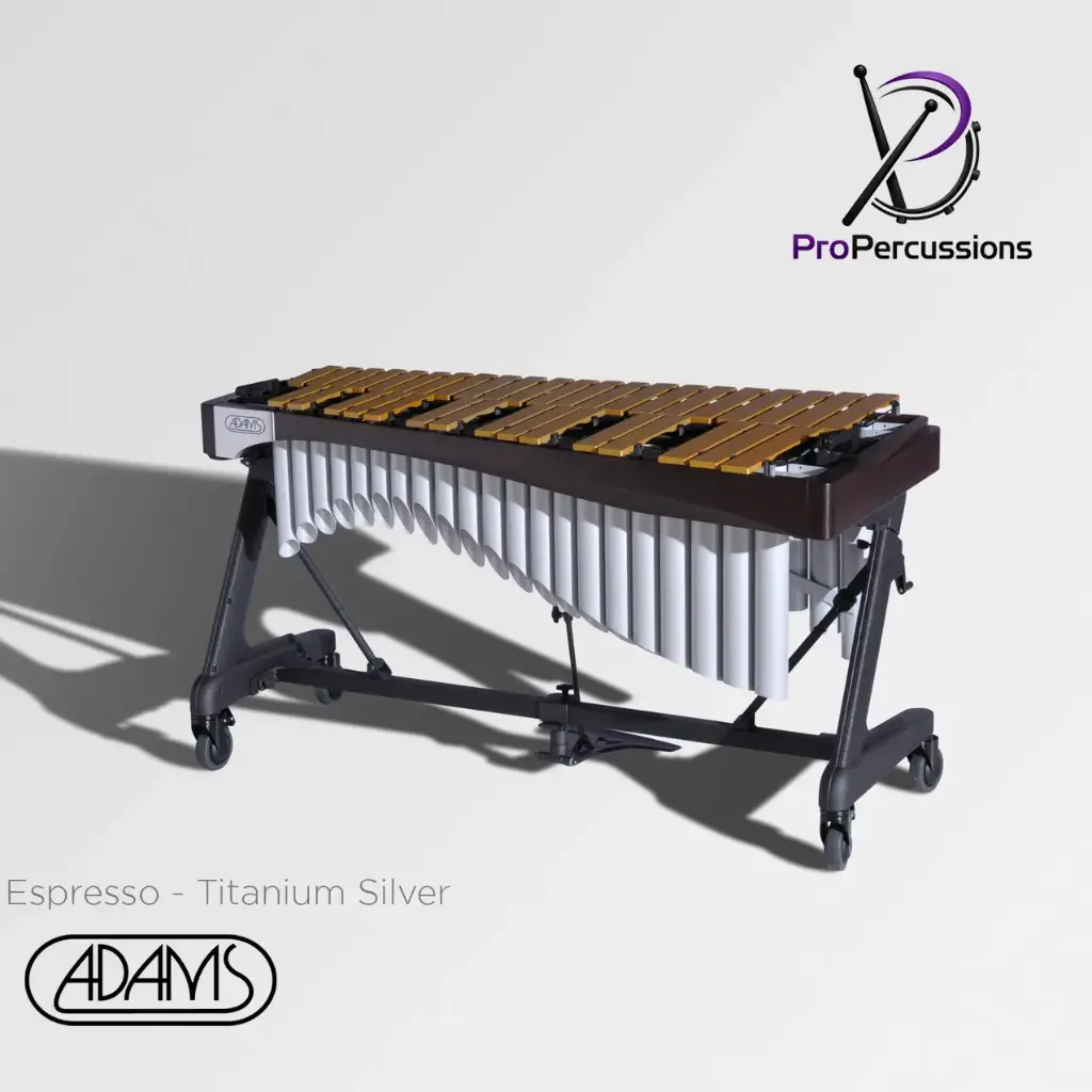 Vibraphone ADAMS 4.0 oct – Série ALPHA | Espresso - Titanium Silver - Clavier : or