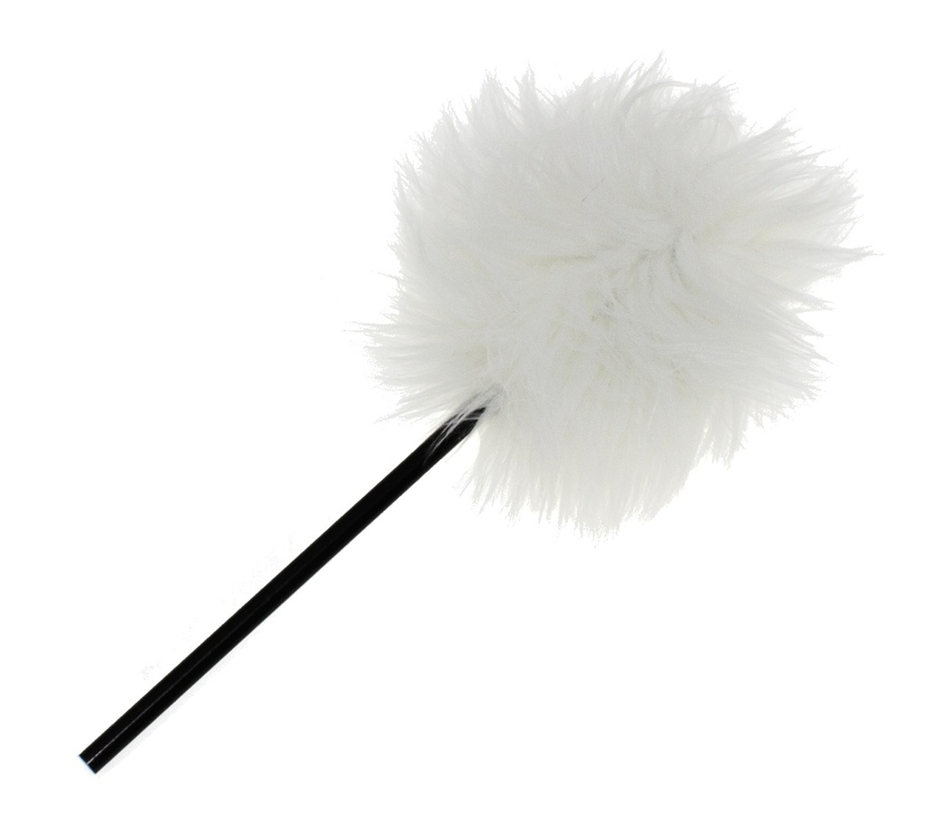 209W - Batte pédale GC - Fourrure Blanche - Tige Noir