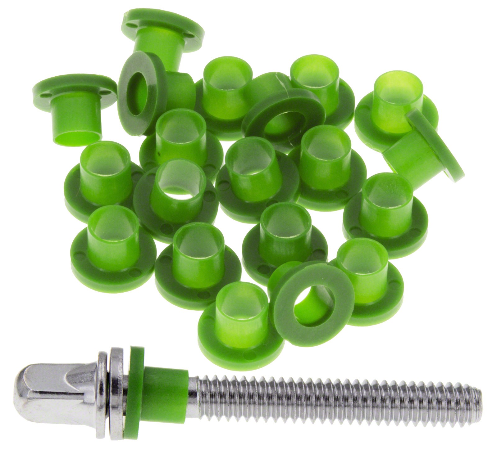 TRW100G - Rondelles nylon pour tirants - Vert (x100)