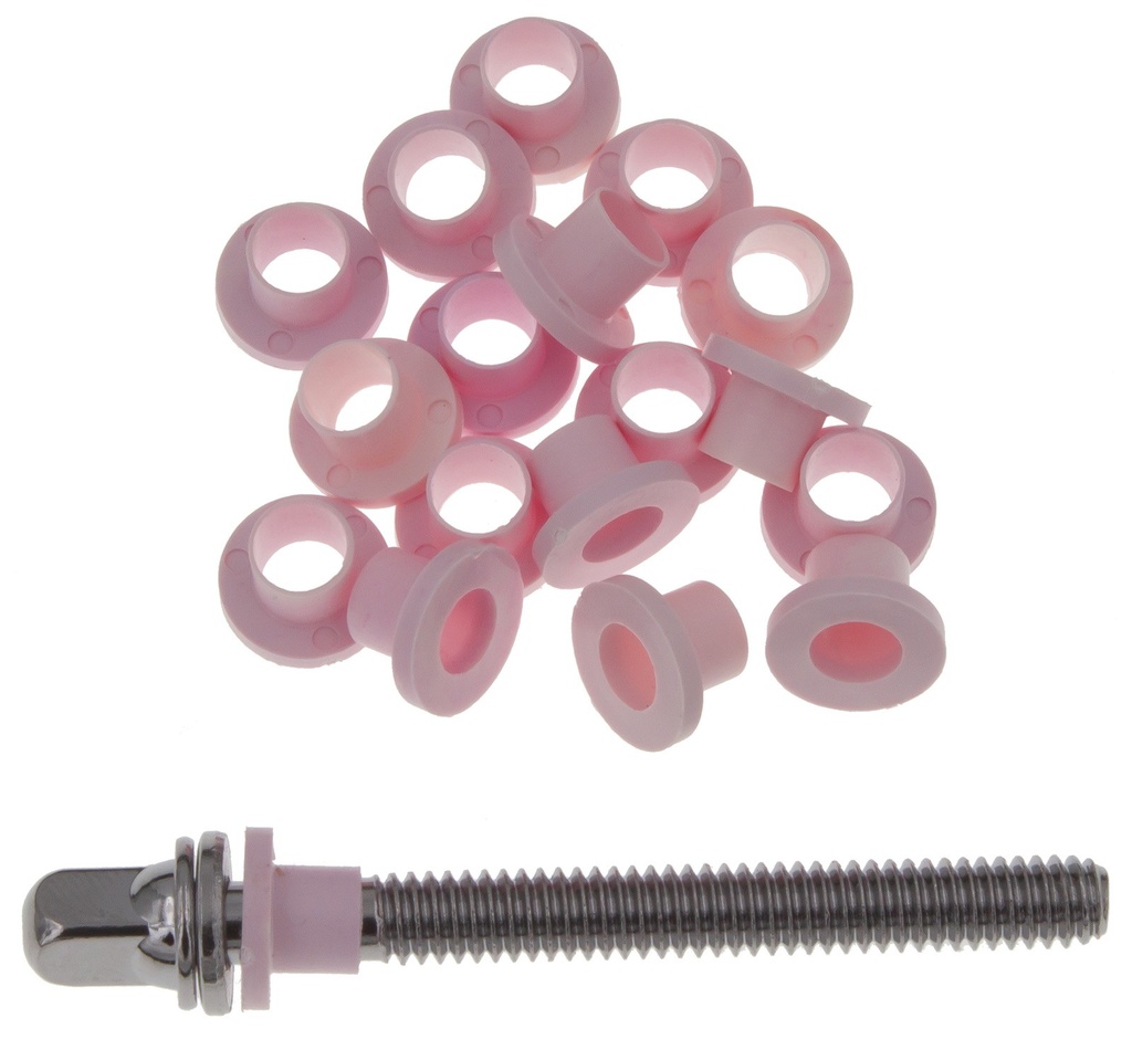 TRW50PK - Rondelles nylon pour tirants - Rose (x50)