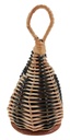 Caxixi Moyen Osier Bicolore Fond Calebasse 17cm