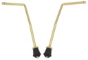 BDS7-105-BR - Pieds Grosse Caisse Incurvés - Ø10.5mm (x2) - Doré