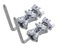 2X Clamps à rotule