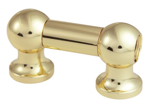 [SD-TL12S25-BR] TL12S25-BR - Coquille Tube - 25mm - Doré - Mono Tirant (x1)