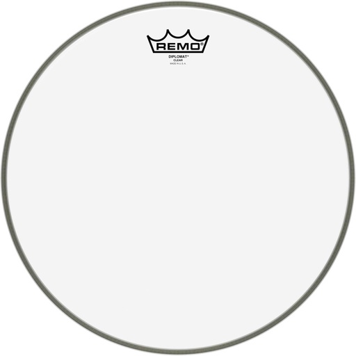 [BD-0314-00] Peau Diplomat Transparente 14" pour Tom/ Caisse claire/ Tom sur pieds
