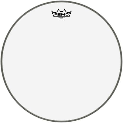 [BD-0315-00] Peau Diplomat Transparente 15" pour Tom/ Caisse claire/ Tom sur pieds