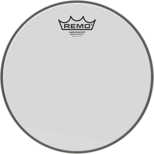 [BA-0210-00] Peau Ambassador blanc lisse 10" pour tom/ Caisse claire