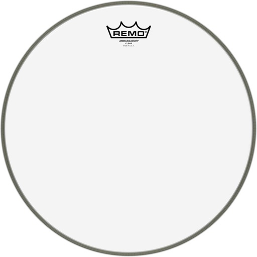 [BA-0314-00] Peau Ambassador Transparente 14" pour tom/ Caisse claire/ Tom sur pieds