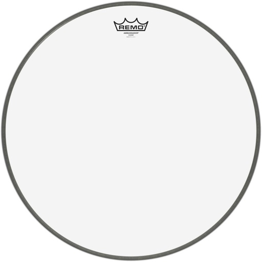 [BR-1318-00] Peau Ambassador transparente 18" pour Grosse caisse