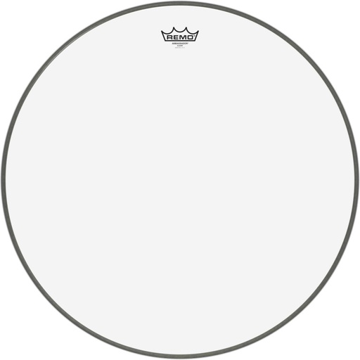 [BR-1324-00] Peau Ambassador transparente 24" pour Grosse caisse