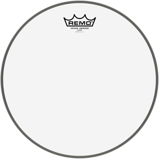 [VE-0312-00] Peau Vintage Emperor transparente 12" pour tom/caisse claire