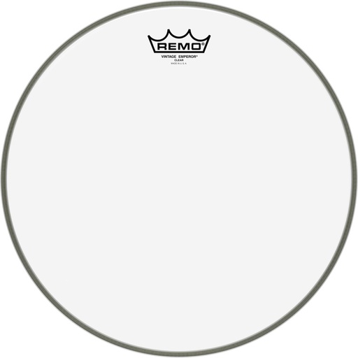 [VE-0314-00] Peau Vintage Emperor transparente 14" pour tom/caisse claire/tom sur pieds