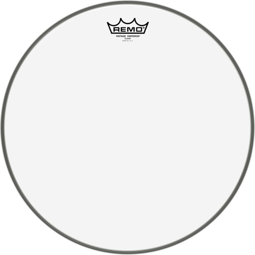 [VE-0315-00] Peau Vintage Emperor transparente 15" pour tom/caisse claire/tom sur pieds