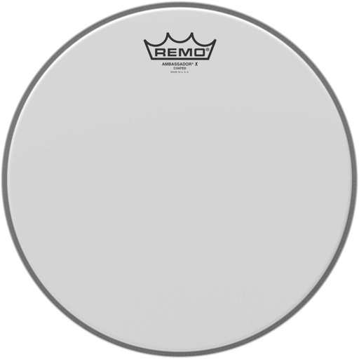 [AX-0112-00] Peau Ambassador X sablée 12" pour Tom/Caisse Claire