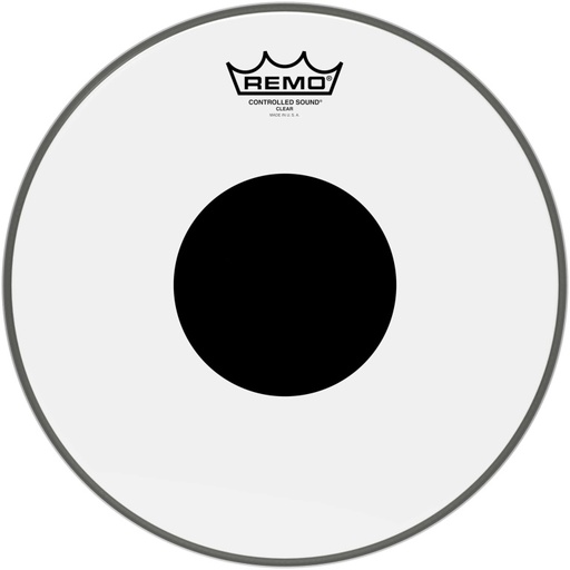 [CS-0306-10] Peau CS Transparente 6" + rond noir, pour Tom