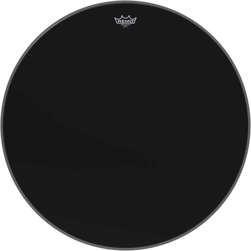 [ES-1028-00] Peau Ebony Ambassador 28" pour Grosse caisse