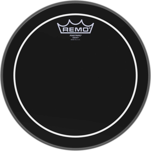 [ES-0610-PS] Peau Ebony Pinstripe 10" pour Tom/ Caisse claire