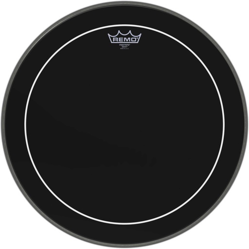 [ES-1618-PS] Peau Ebony Pinstripe 18" pour Grosse caisse