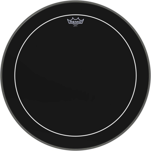 [ES-1622-PS] Peau Ebony Pinstripe 22" pour Grosse caisse