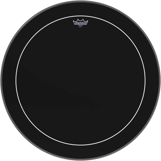 [ES-1626-PS] Peau Ebony Pinstripe 26" pour Grosse caisse