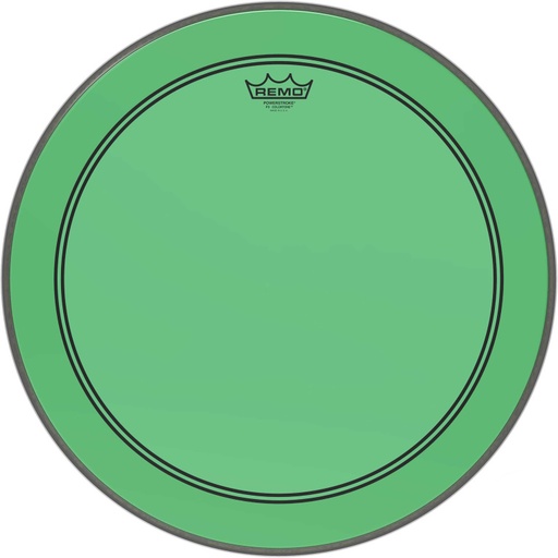 [P3-1320-CT-GN] Peau de frappe Powerstroke 3 Colortone pour grosse caisse, vert, 20"