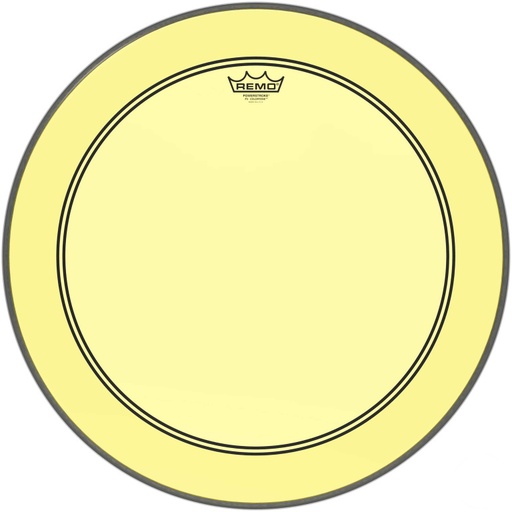 [P3-1322-CT-YE] Peau de frappe Powerstroke 3 Colortone pour grosse caisse, jaune, 22"