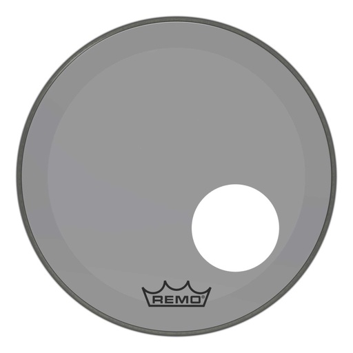 [P3-1318-CT-SMOH] Peau Powerstroke 3 Colortone pour grosse caisse, smoke, 18", avec trou décentré de 5"