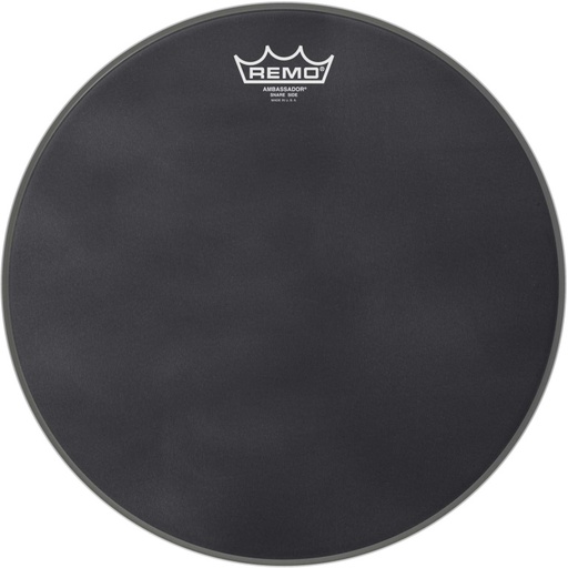 [SA-0814-ES] Peau de timbre Black Suede 14" pour caisse claire