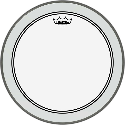 [P3-1316-C2] Peau Powerstroke 3 transparente de 16" pour grosse caisse
