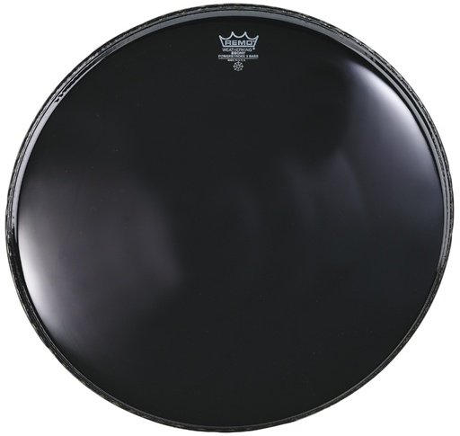 [P3-1018-ES] Peau Powerstroke 3 Ebony 18" + renfort pour grosse caisse