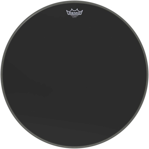 [P3-1022-ES] Peau Powerstroke 3 Ebony 22" + renfort pour grosse caisse
