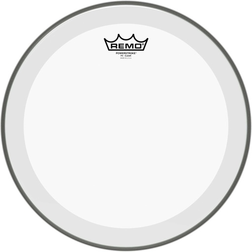 [P4-0314-BP] Peau Powerstroke 4 transparente 14" avec double pli pour Tom