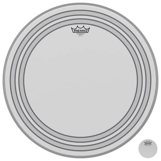 [PW-1120-00] Peau Powersonic sablée 20" pour grosse caisse, avec anneaux internes