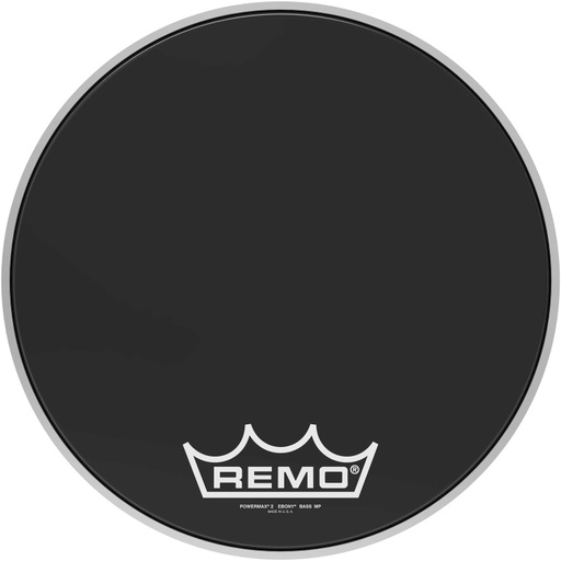 [PM-2416-MP] Peau Powermax 2 Ebony 16" pour grosse caisse de parade