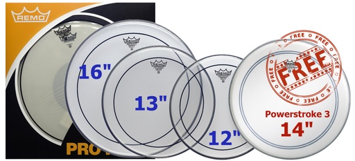 [PP-0312-PS] ProPack (Pinstripe transparente 12", 13", 16" + P3-0114-BP 14" gratuite)