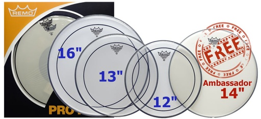 [PP-0320-PS] ProPack (Pinstripe transparente 12", 13", 16" + BA-0114-00 14" gratuite)