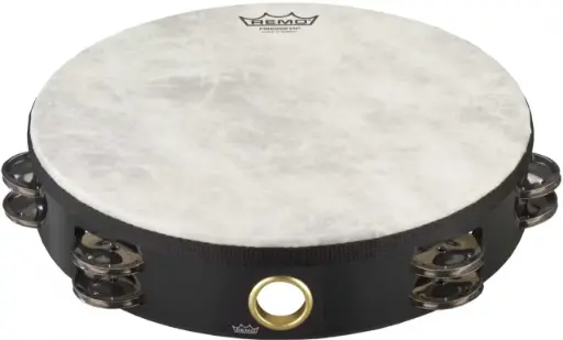 [TA-5210-70] Tambourin 10" PTS cymbalettes sur 2 rangées - Tambour de basque