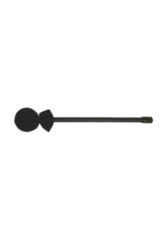 [HK-0140-70] Mailloche pour kids percussion, manche en plastique, tête en tissu noir