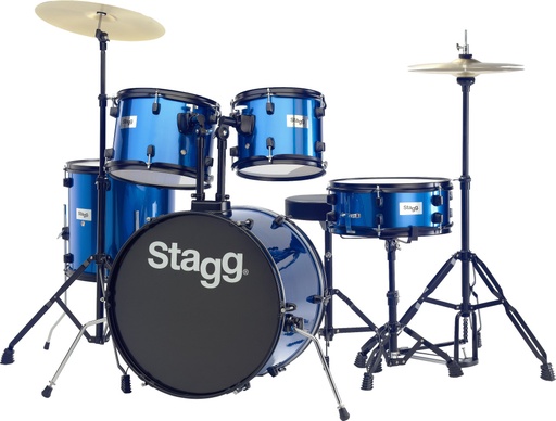 [TIM120B BL] Batterie 20" Standard, 5 fûts en tilleul (6-plis) + hardware & cymbales