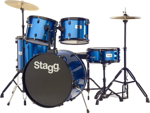 [TIM122B BL] Batterie 22" Standard, 5 fûts en tilleul (6-plis) + hardware & cymbales