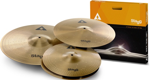 [AXK SET] Pack Cymbales 14/16/20 alliage cuivre et acier | STAGG Innovation 